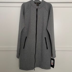 GAIAM Tribeca Longline Bomber jacket in flint grey heather